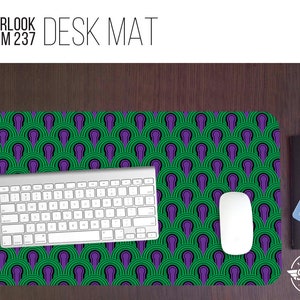 Room 237 Overlook Hotel Pattern Desk Mat - 3 Sizes - High Quality Digital Print, Dye Sublimation - Hand Washable