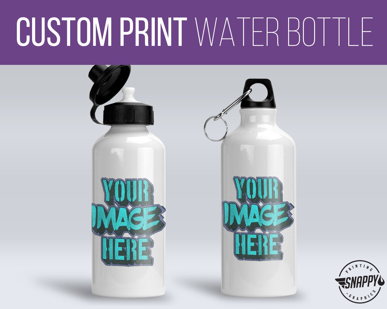 Your Custom Printed 20oz Aluminum Water Bottle Dishwasher Etsy