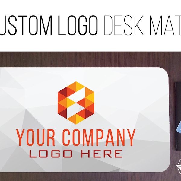 Custom Logo Desk Mat/Extended Mousepad - 3 Sizes - High Quality Digital Print - Hand Washable Extended Mousepad