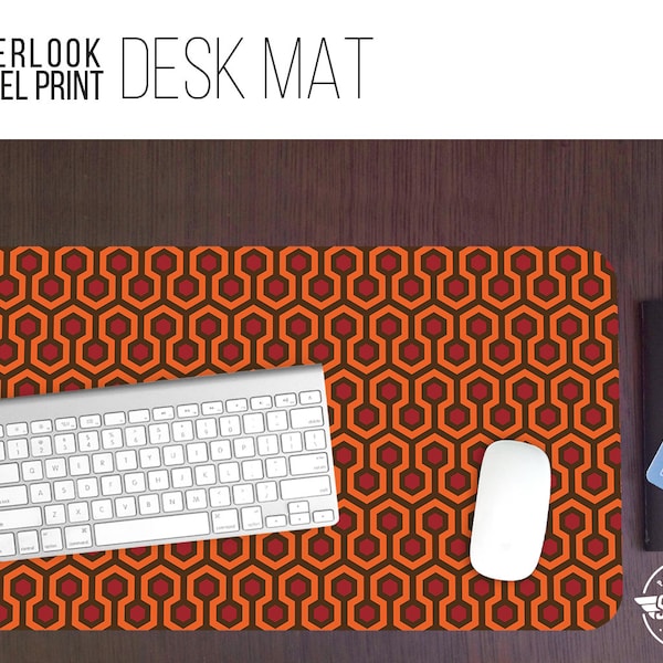 Overlook Hotel Pattern Desk Mat - Fade-Proof Print
