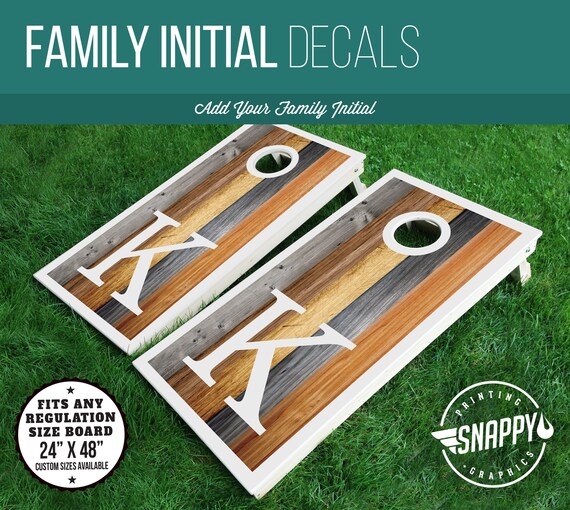 Wedding Cornhole Skin Wrap Decal With Laminate