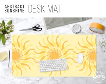 Abstract Sunshine Desk Mat - Fade-Proof Dye Sublimation Print