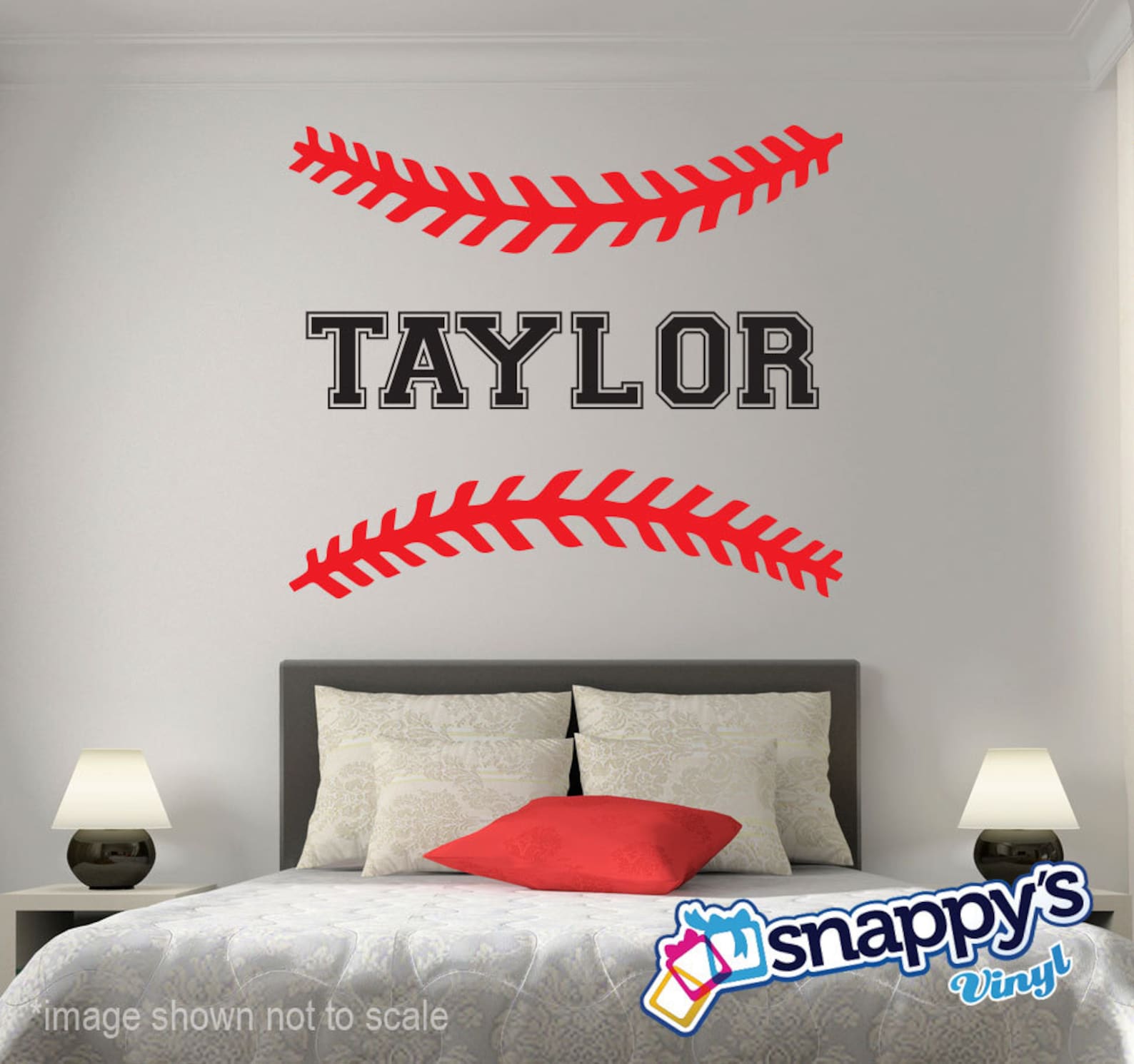 Personalized Baseball/softball Wall Decal Custom Baseball Etsy