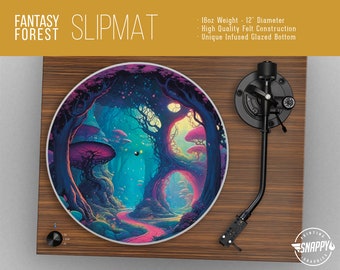 Fantasy Forest Turntable Slipmat – 12" Felt DJ Slipmat