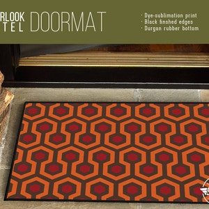 Overlook Hotel Carpet Pattern Welcome Mat/Doormat/Rug 24 x 36 High Quality Dye-Sub Print, Weatherproof Indoor/Outdoor image 1
