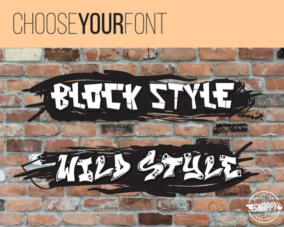 Brick Wall Graffiti Name Style And Color Scheme Wall Decal Etsy Brick Wall Graffiti Name Style And Color Scheme Wall Decal Etsy
