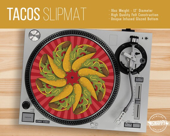 Tacos platine feutrine 12 LP tourne-disque DJ Pad 16oz en feutre