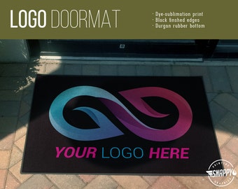 Custom Doormat for your business!  - Custom Logo Doormat, Dye-Sublimation , Weatherproof, Indoor/Outdoor Personalized Doormat