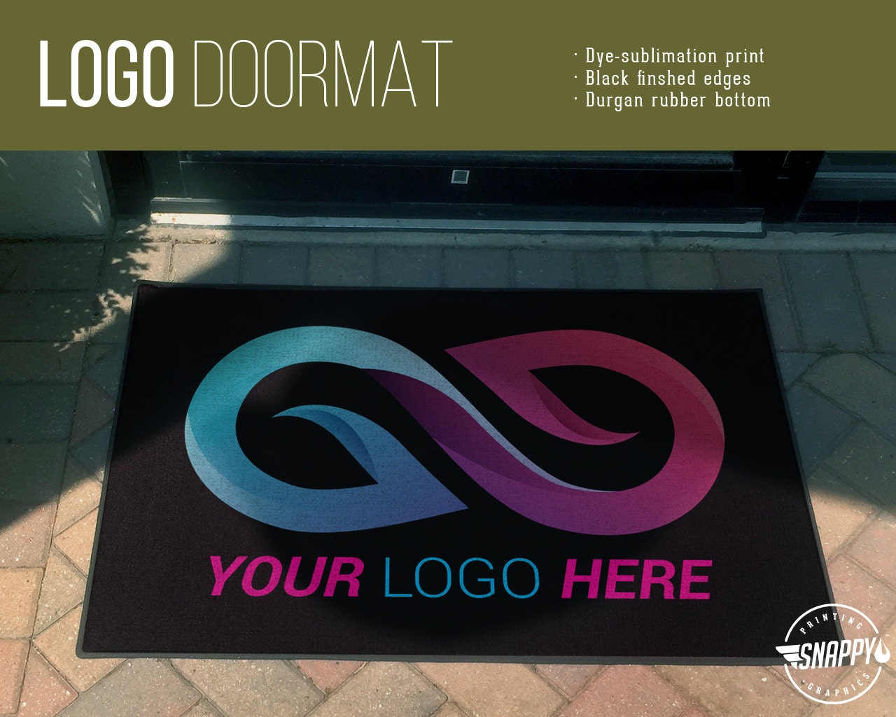 Custom Logo Doormat for your business High Quality Digital Etsy
