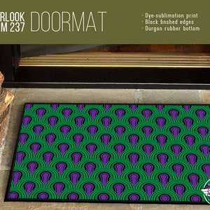 Overlook Hotel Room 237 Carpet Doormat – Dye-Sub Print