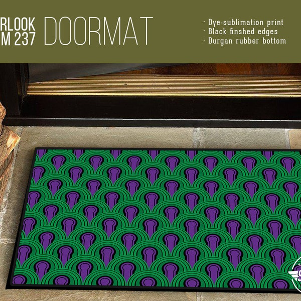 Overlook Hotel Room 237 Carpet Pattern - Welcome Mat/Doormat/Rug - 24" x 36" - High Quality Dye-Sub Print, Weatherproof - Indoor/Outdoor