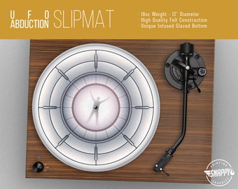 UFO Abduction Turntable Slipmat – 12" Felt DJ Slipmat