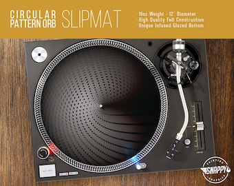Orb Abstract Turntable Slipmat - 16oz Felt, Glazed Bottom