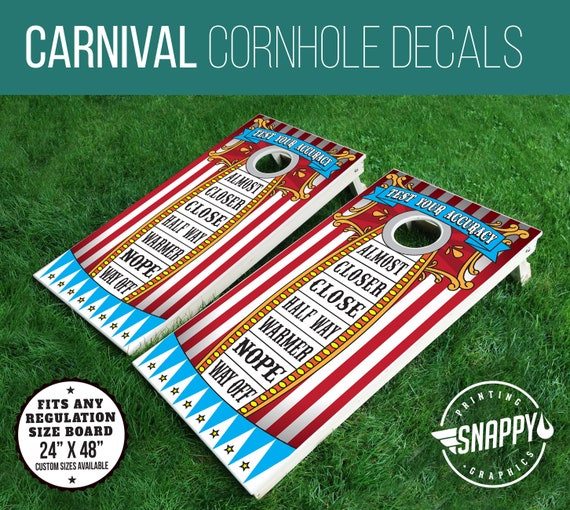 Cornhole decals deals