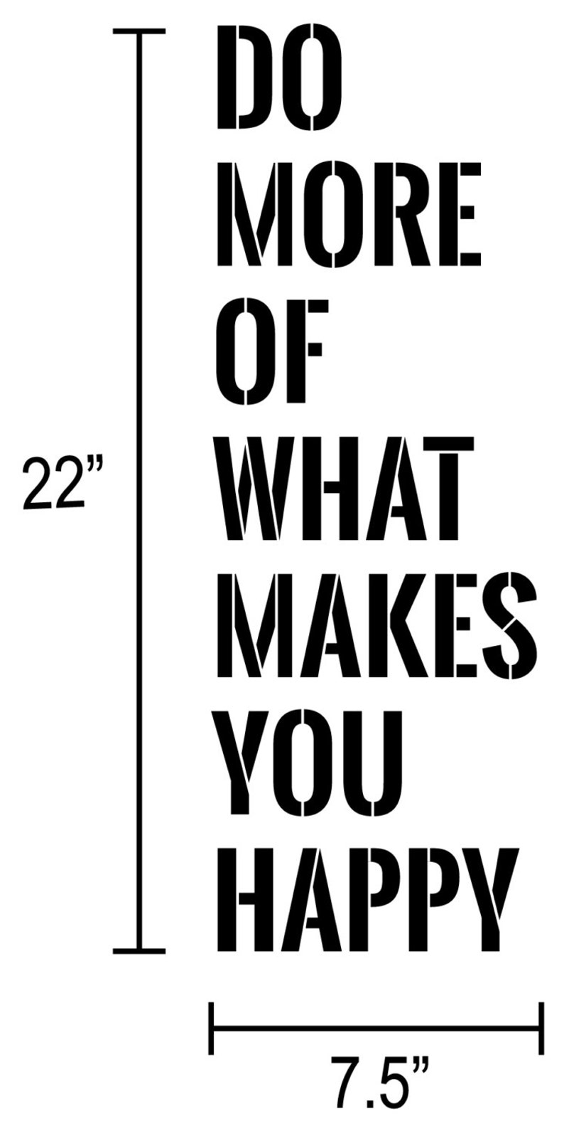 Motivational Graphics Inspirational Design Stencil Custom Vinyl Wall Decal Decor Art Do More Typography