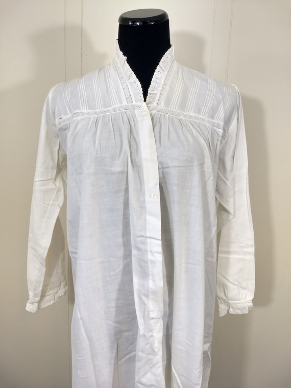 30s 40s Nightgown, Vintage Antique Chemise with Ey