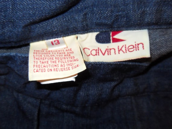 70s/80s Jeans, Vintage Calvin Klein Dark Rinse De… - image 1