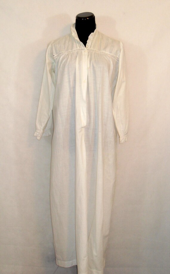 30s 40s Nightgown, Vintage Antique Chemise with E… - image 2