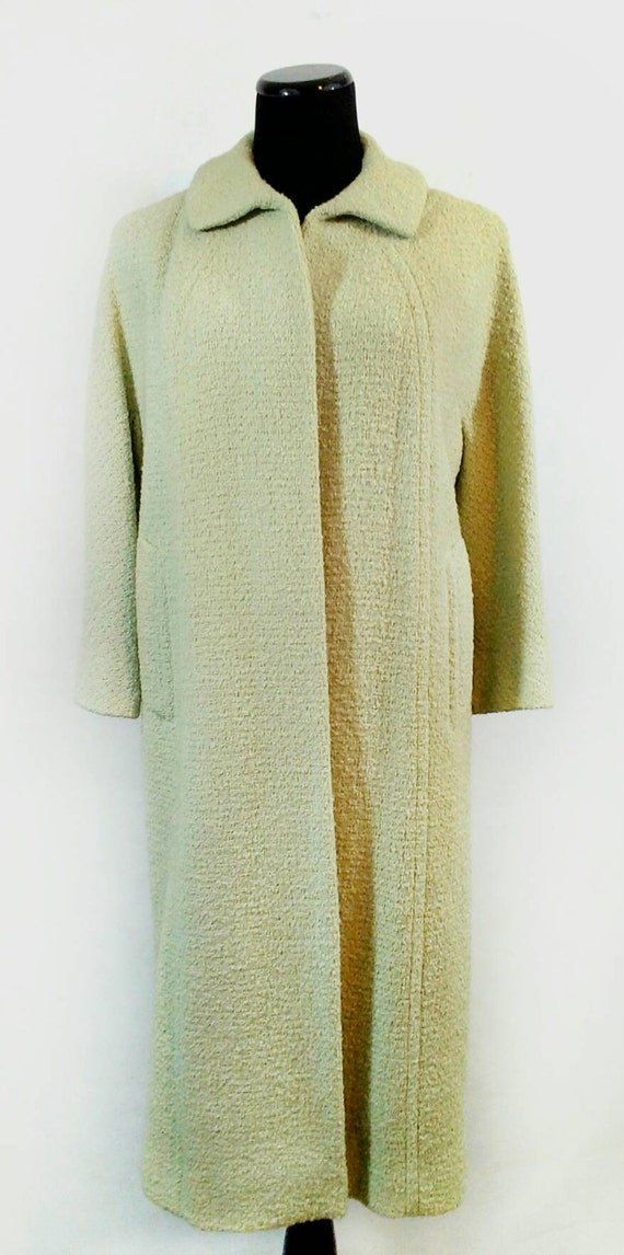 mint green boucle jacket