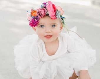 Child's Bohemian Flower Crown