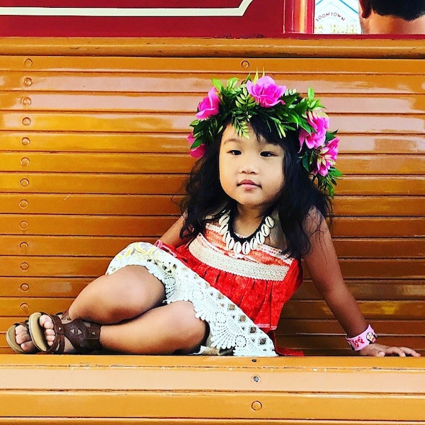 Moana Flower Crown - Moana Inspired Flower Crown - Custom Made - Disney Inspired Accessory - Flower Crown - Floral Headband - Kid Costume