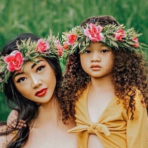 Moana Inspired Mommy and Me Set Flower Crown Set