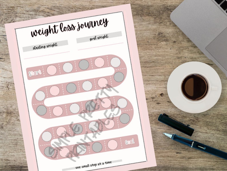 Scale Journey Printable Pack - Weight Loss Progress Motivation Package ...