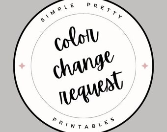 Kleurverandering naar een digitale download - geleverd per e-mail