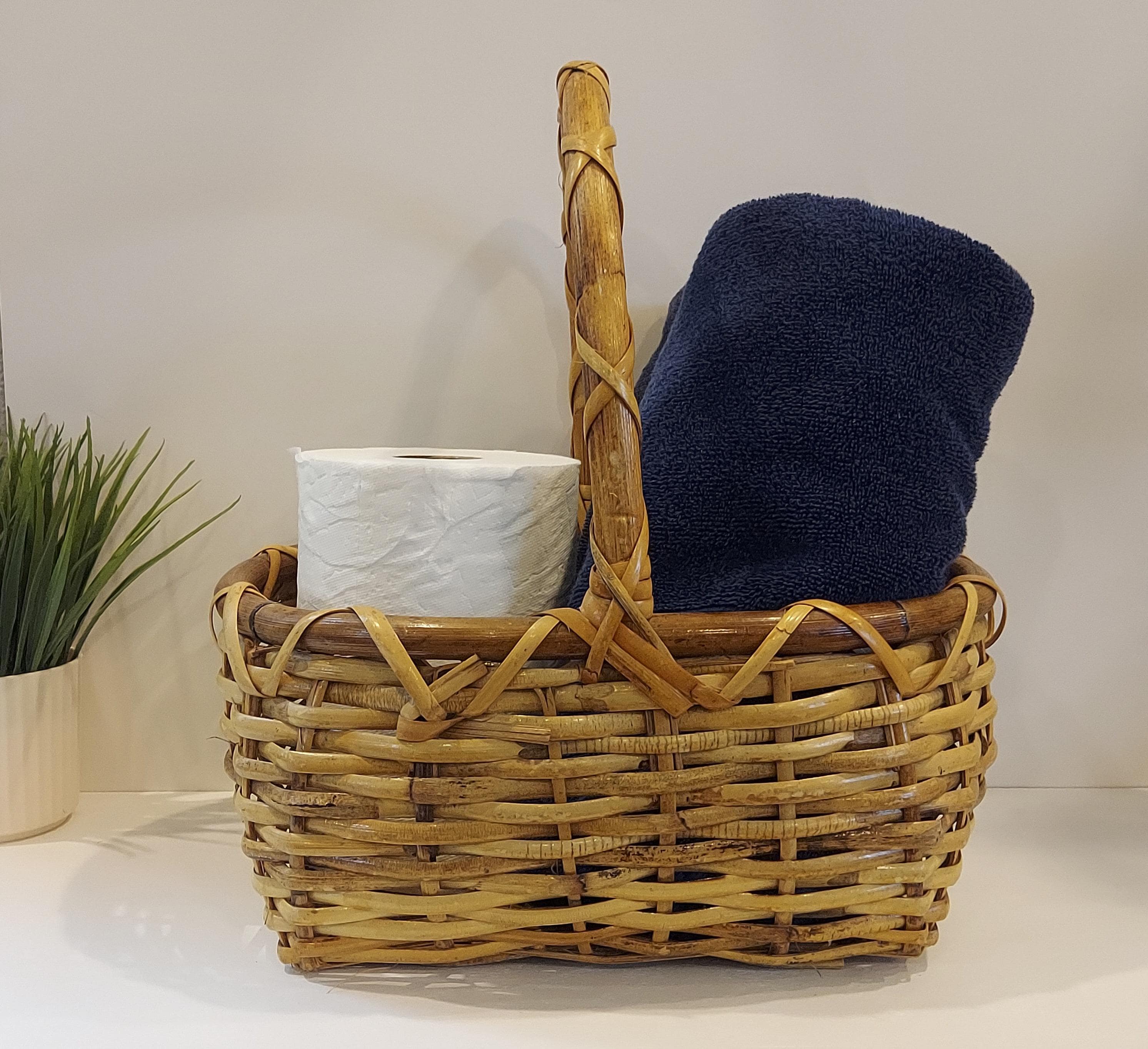 Old Bamboo Basket - Etsy