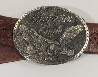 Hebilla de cinturón VTG Transtar Eagle de The Great American Buckle Co. Chicago-VTG International Harvester Co Eagle Belt Buckle Truckers Buckle