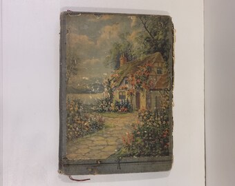 RARE 1894 Charming Bible Stories Book Turned Scrapbook of Poem Clippings from 1923 on over 600 pgs. with Litho Engravings Has Good Shephard