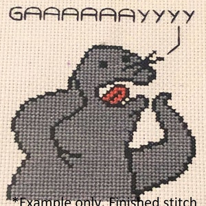 Gay Seal Cross Stitch Pattern - PDF ONLY