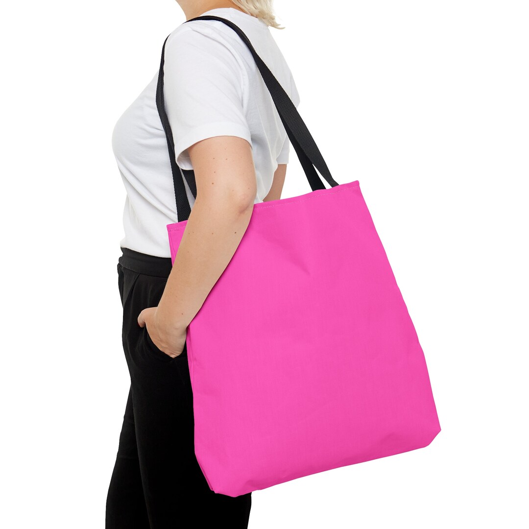 Hot Pink Tote Bag, Large Book Bag, Graduation Gift, Grad Gift, Mother's ...