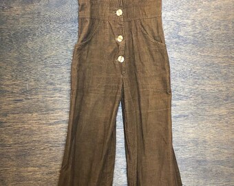 corduroy bell bottom overalls