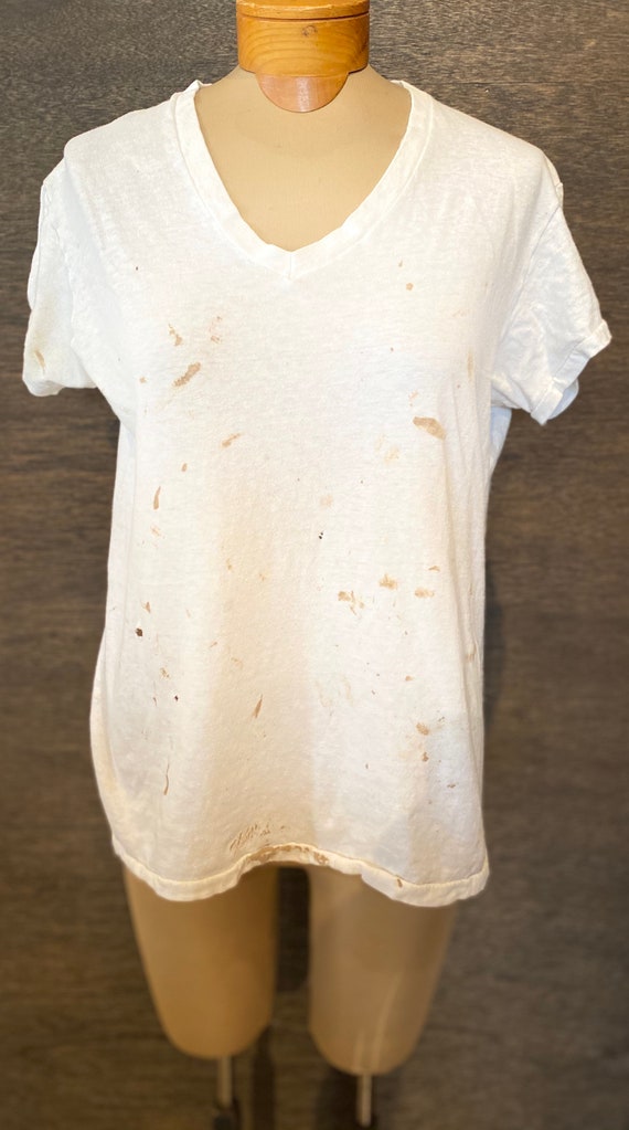 Vintage 80's Paper Thin Hanes Thrashed Tshirt