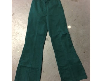 Vintage 70's Hunter Green Bellbottoms