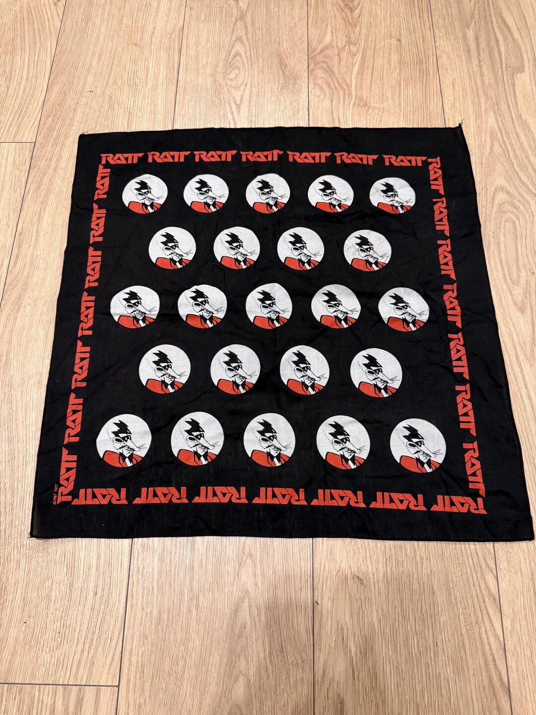 Vintage 1987 RATT Bandana - Etsy
