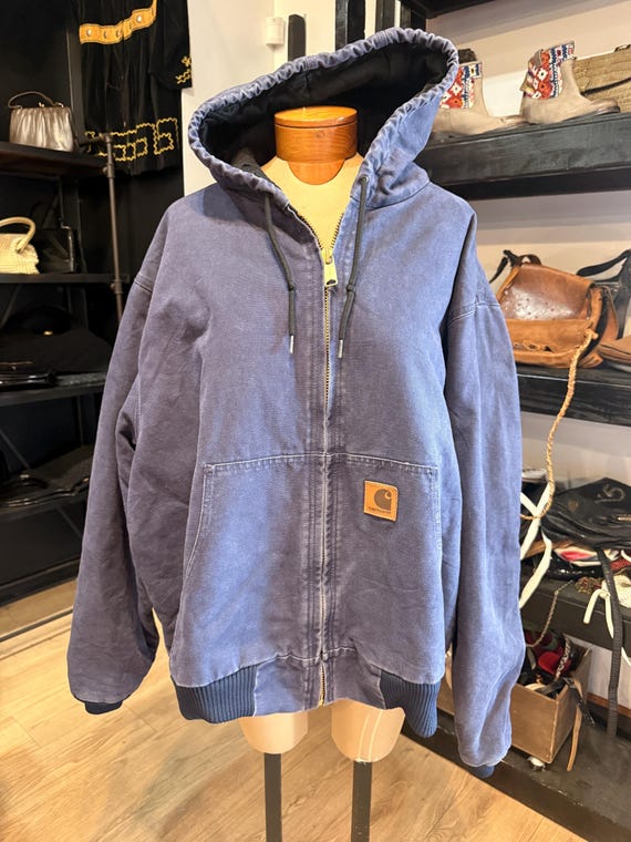 Vintage Carhartt Duck Quilted Hooded Jacket