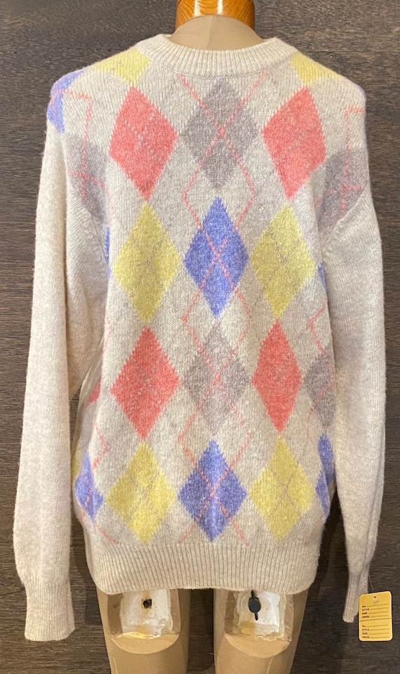 Vintage Benetton Argyle Sweater