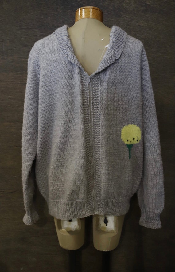 Vintage Novelty Golf Zip Up Sweater