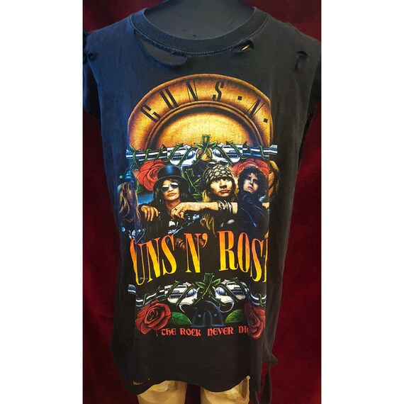 Custom Distressed Guns N Roses Tshirt