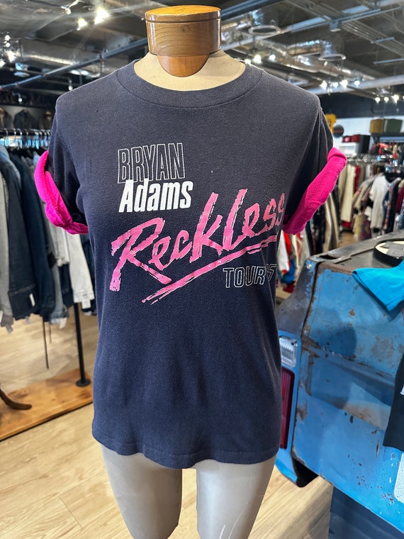 Vintage 1985 Bryan Adams Reckless Tour Tshirt