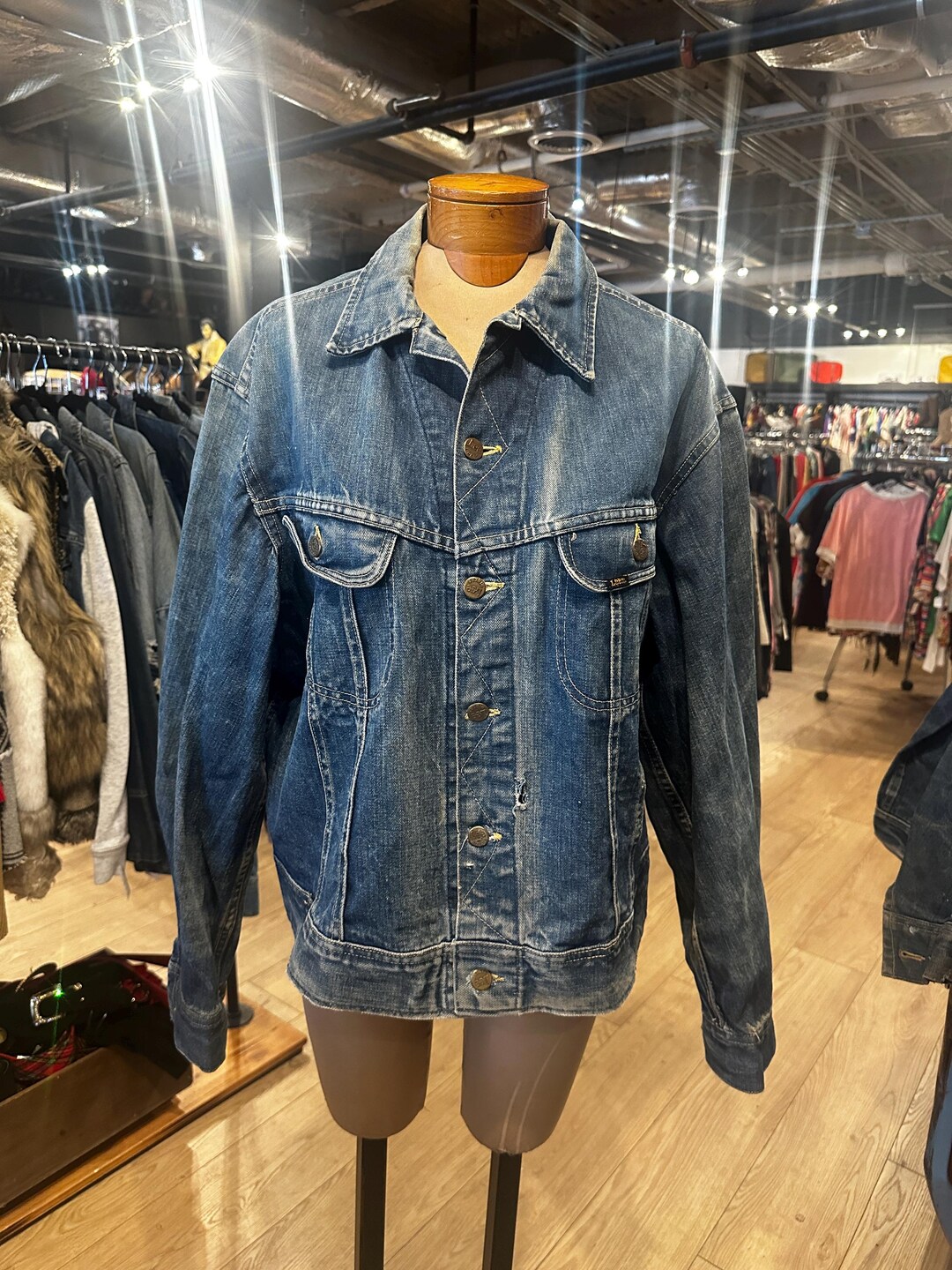 60’s～70’s Lee 101J Vintage 60's 70's LEE 101-J Sanforized Denim Jacket - Etsy