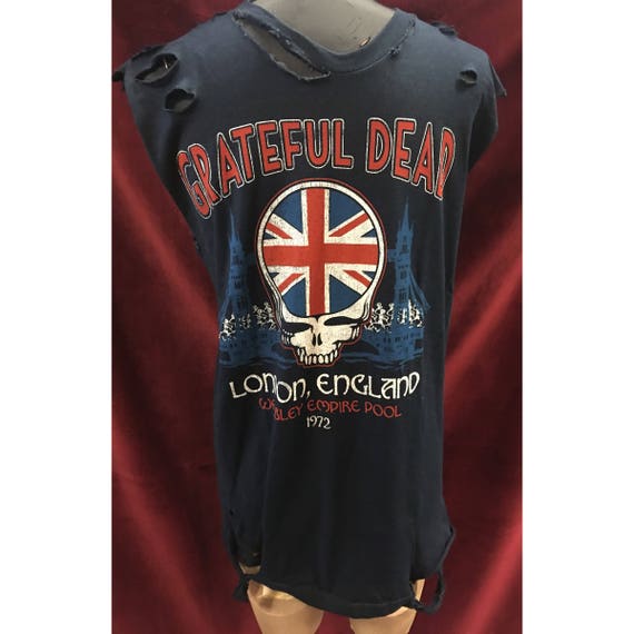 Custom Distressed Grateful Dead Ringer Tshirt