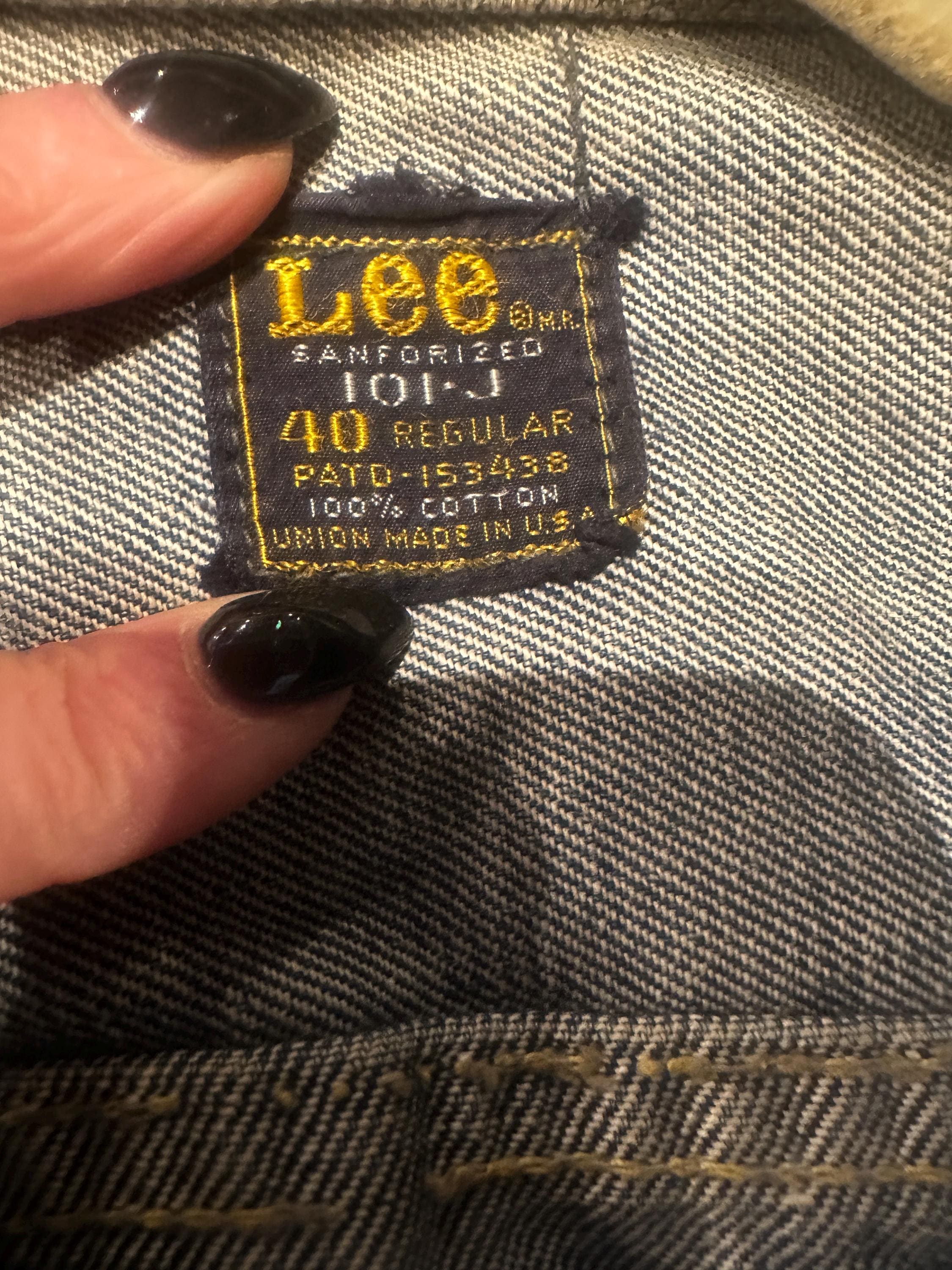 Vintage 60's 70's LEE 101-J Sanforized Denim Jacket - Etsy