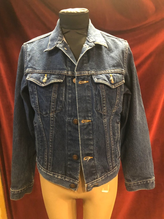 plain pockets denim jacket