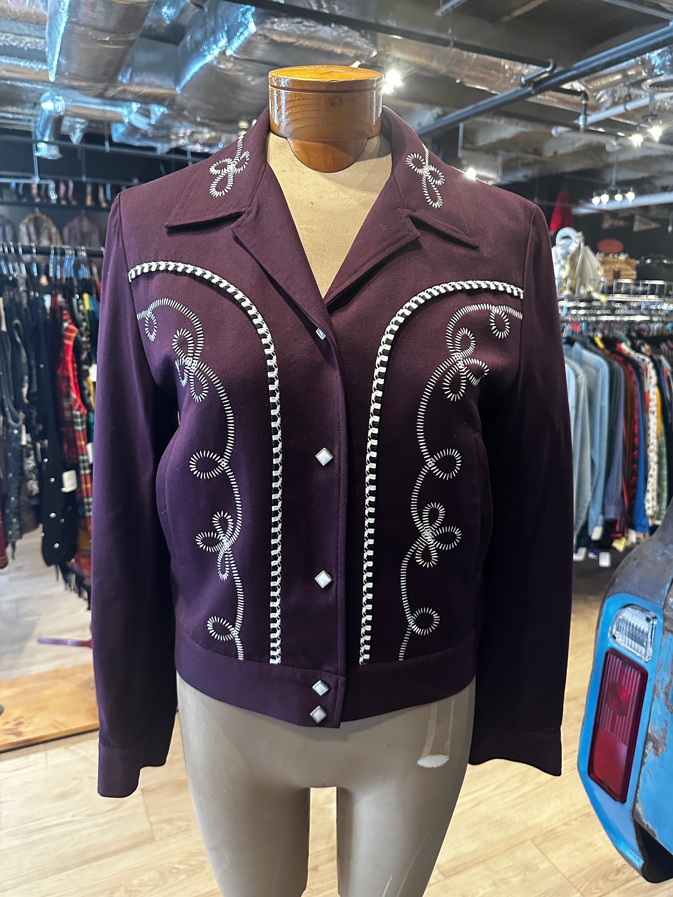 Womens 90's Vintage Rodeo Ranchwear Western Jacket Made by