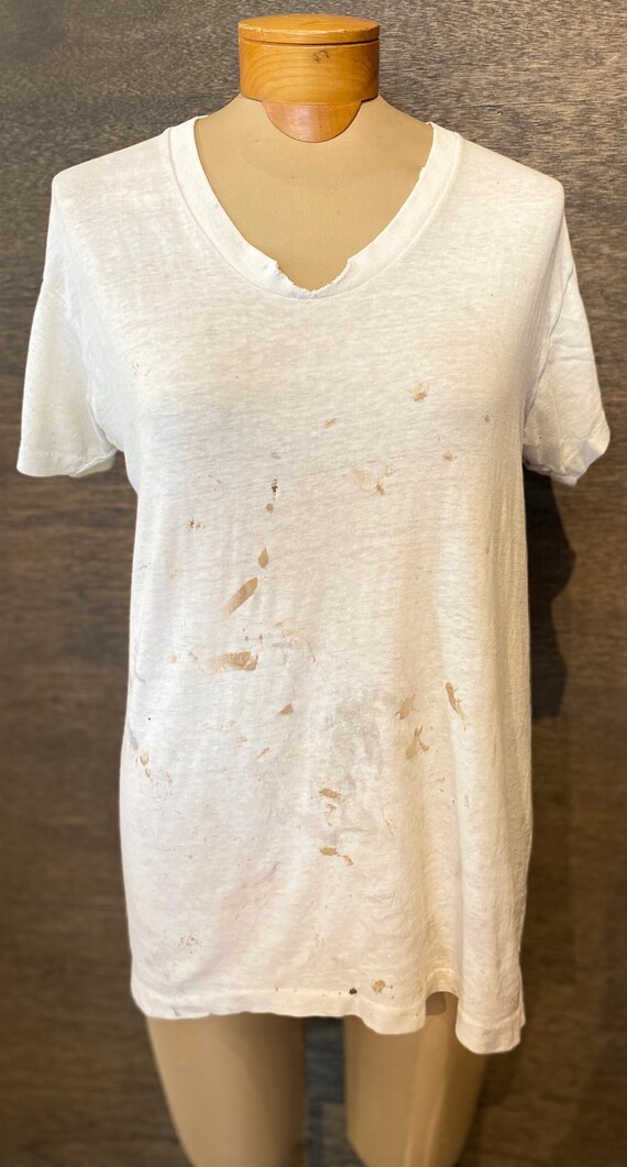Vintage 80's Paper Thin Hanes Thrashed Tshirt