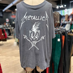 Original Vintage 1993 Metallica European Tour Tshirt