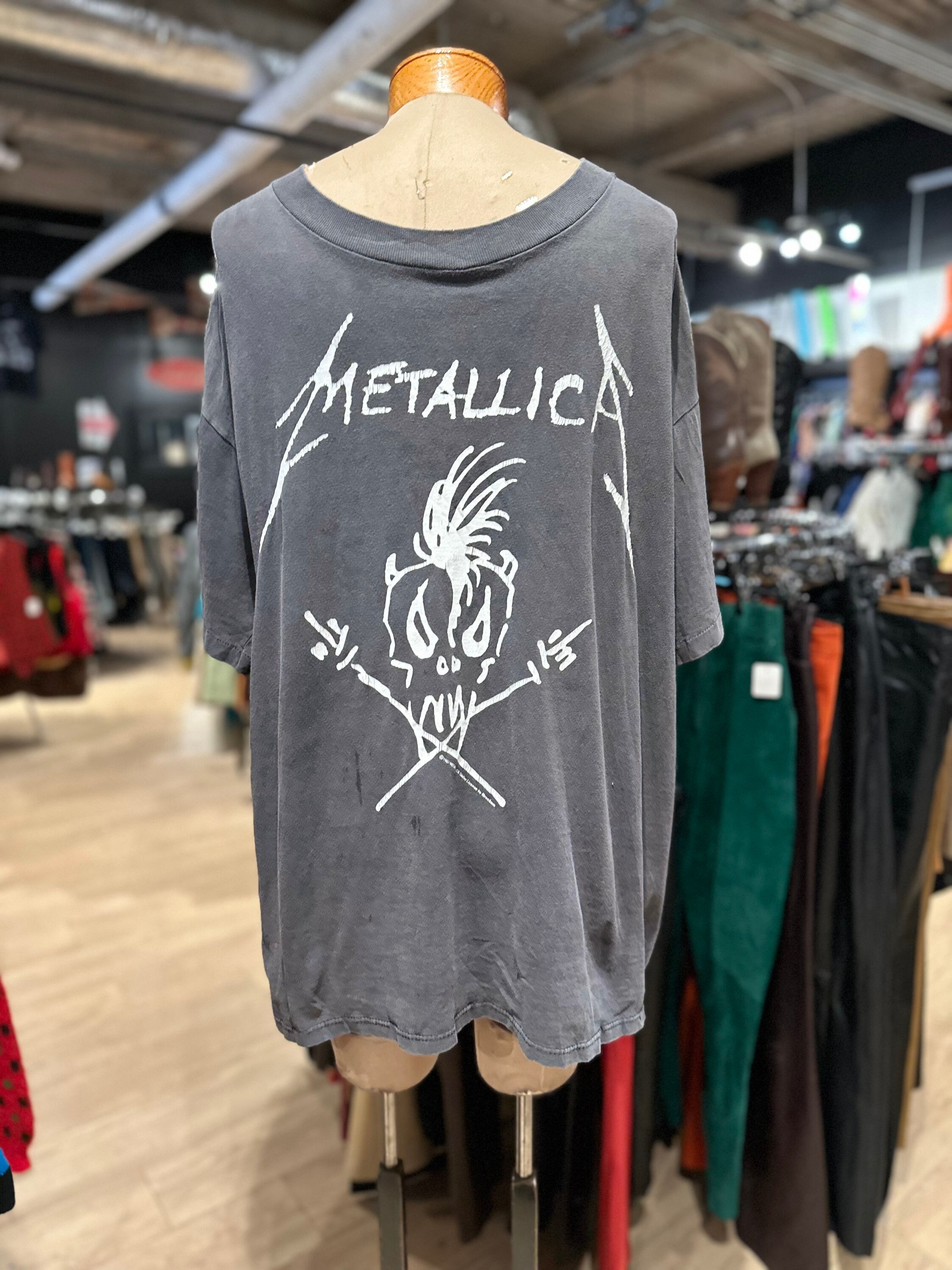 Original Vintage 1993 Metallica European Tour Tshirt